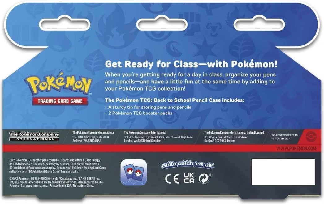 Pokémon TCG - Back to School Pencil Tin 2023 (Englisch)
