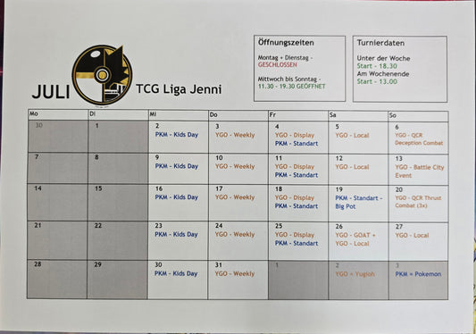 Eventplaner Juli 2025
