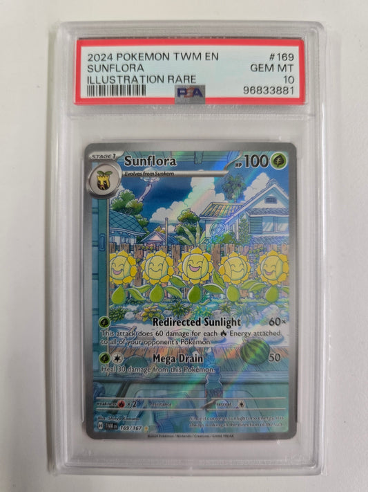 2024 Pokémon Sunflora - Illustration Rare / PSA 10 (Englisch)