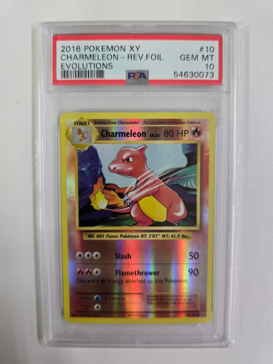 Charmeleon - Evolution - Reverse Foil / PSA 10 (Englisch)