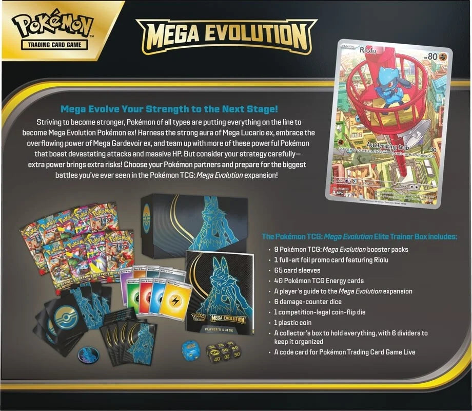 Pokémon Mega Evolution-Top Trainer Box (Guardevoir+Lucario 2er Bundle) -  DE