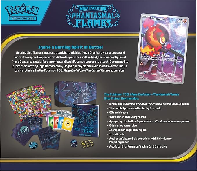 Pokémon - Mega Evolution - Phantasmal Flames ME02 - Top Trainer Box - EN